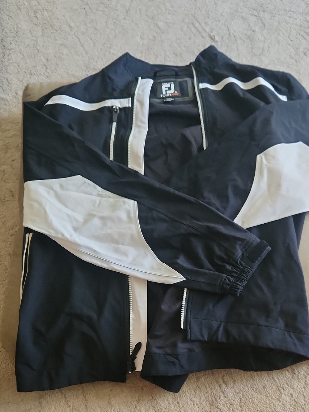 FootJoy Black and White Lightweight Golf Jacket